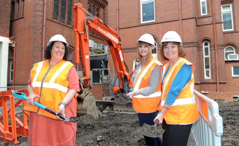 Left to Right - Liz McKenzie, Wesleyan's Chief Operating Officer, with Gayle Routledge and Birmingham Children's Hospital's Palliative Care Lead, Nicki Fitzmaurice 2